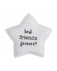 Десертная тарелка-звездочка "Best friends forever"